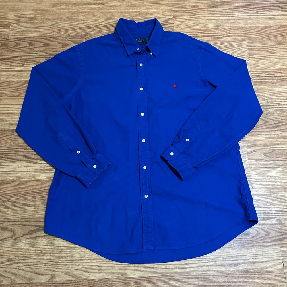 Polo Ralph Lauren Blue Classic Fit Garment-Dyed Oxford Sz XXL
